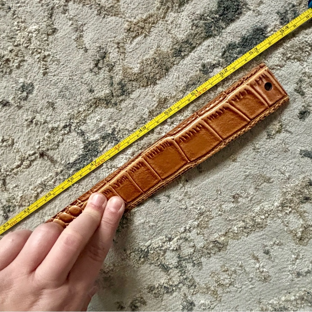 Nexbelt brown crocodile leather no hole ratchet belt, no buckle, 32-46 - Picture 3 of 9